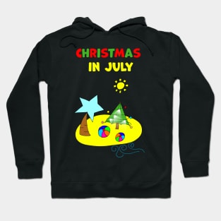 Christmas in July Beach Island Hoodie